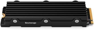 Nextorage 1TB(1000GB) Internal SSD compatible with NEW PS5 console and PC M.2 2280 Gen4 NVMe with Heatsink NEM-PAB1TB/N SYM Maximum Transfer Rate Read: 7400MB/s, Write: 6100MB/s, Solid State Drive