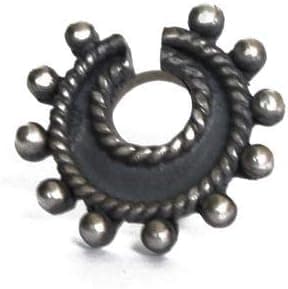 abhooshan Silver Alloy Nose Pin Studs for Women and Girls Stylish and Latest Gift for Wife Friend Mother Sister