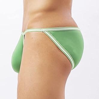 Faringoto Men's Underwear Low Waist Ice Silk Men Briefs Translucent Bikini