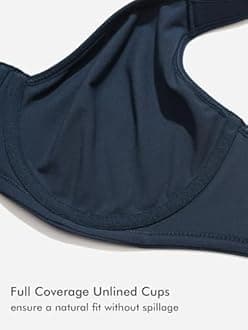 DELIMIRA Women's Inbarely Plus Full Coverage Bra Plus Size Underwire Unlined Seamless Bras