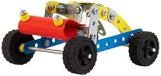 Enginero Mechanical Kit for Kids | Metal Construction Blocks Engineer Toys | STEM Toy Set for Boys & Girls, Age 7+ | Level 0 (98 Pcs)