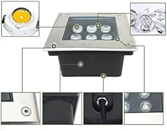 LED Underground Light Recessed In Ground Light IP66 Waterproof Outdoor Buried Lights for Bridge Pathway Garden Landscape Lighting, AC85-265V (Warm White 36W)