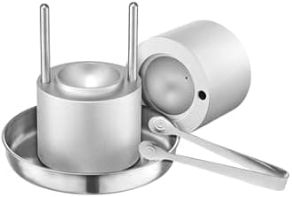 VEVOR Ice Ball Press, 2.1" Ice Ball Maker, Aviation Aluminum Ice Ball Press Kit for 53mm Ice Sphere, Ice Press with Tong and Drip Tray, for Whiskey, Cocktail, Bourbon, Scot on Party & Holiday