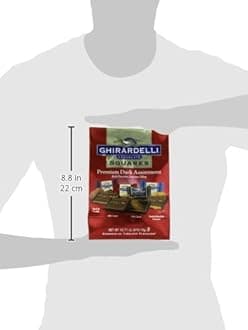 Ghirardelli Dark Assorted Chocolate Squares XL Bag, 16.71 oz.