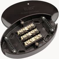 WA222 3-Terminal Electrical Junction Box, Brown