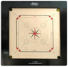 Surco Champion Speedo Carrom Board with Coins and Striker, 20mm, 4 Player, Ages 12 and Up