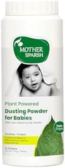 Plant Powered Dusting Powder For Babies - 330g | Talc Free Baby Powder With Corn Starch & Oat Powder