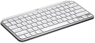 Logitech MX Keys Mini for Mac Minimalist Wireless Illuminated Keyboard, Compact, Bluetooth, Backlit Keys, USB-C, Tactile Typing, Compatible with Apple macOS, iPAd OS, Metal Build (Renewed)