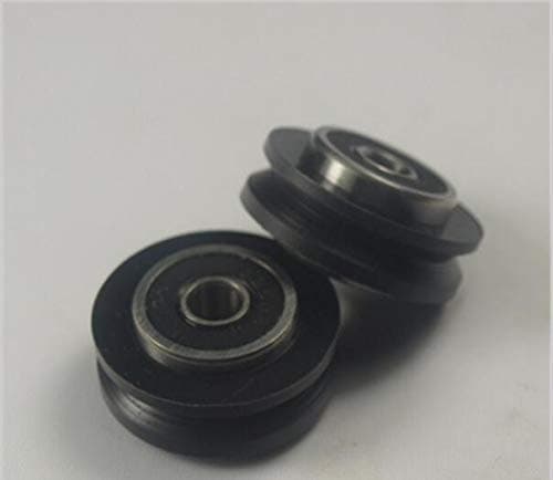 Xligo Solid V Delrin Wheel 5mm bore - V Rail V Slot Aluminium Linear Extrusion 3D Printer RepRap CNC v-Wheel Makerslide Openrail