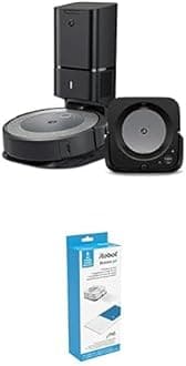 Bundle of iRobot Roomba i3+ EVO (3550) Robot Vacuum and Braava Jet m6 (6113) Robot Mop w/iRobot® Authentic Replacement Parts- Braava Jet® m Series Wet Mopping Pads, (7-Pack)