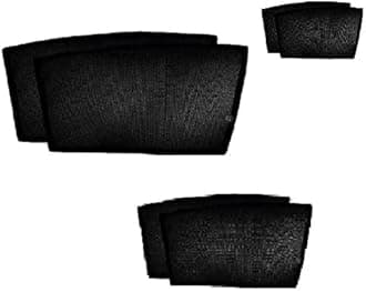 Fix Type Car Window Non-Magnetic Sunshade Curtains with Front Cut for Side Mirror View Suitable for Maruti Suzuki Jimny