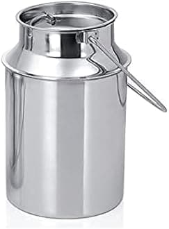 BHATI Stainless Steel Ghee can/Oil Container/Milk Pot/Milk Can (10 L)