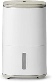 MeacoDry Arete® One 20L Warm Pebble Dual Dehumidifier & HEPA Air Purifier for Homes - 5x Year Warranty - Controls Humidity & Removes Excess Moisture