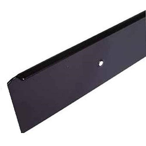 FMK kitchen worktop square end cap q3 profile, 40mm high, black 3mm radius