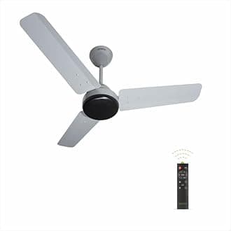 OCECO BLDC Fan 900mm Euro Grey Modern Ceiling Fan with Remote Energy Saving BEE 5 Star Rated Silent Performance High Airflow Stylish Design