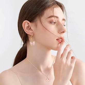 MARFOREVER 120Pcs Pink Theme Charms, Assorted Gold Enamel Charm for Jewelry Making, Mixed Flowers Heart Fruit Moon Star Dangle Pendants for DIY Bracelet Necklace Earrings Crafts, 1, Alloy, No Gemstone