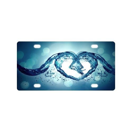 Waves License Plate-12" X 6" inches