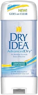 Clear Gel Anti-Perspirant & Deodorant, Advanced Dry, Unscented Hypo-Allergenic, 3.0 Ounce Tubes Packaging May Vary (Pack of 4)