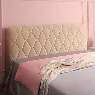 Headboard Slipcover for Twin Queen Full California King Size Beds, Bed Cover Protector Padded Velvet Dustproof Stretch Solid Color Quilted Head Covers, 160cm(63)