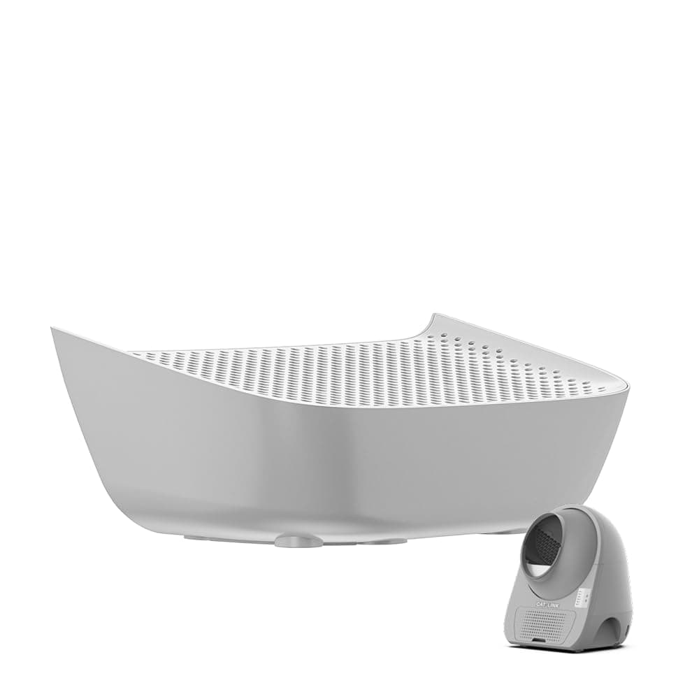 Ramp, Compatible with Prox Self Cleaning Cat Litter Box, Easy Entry for Elder Cats, Kitten and Cats with Limited Mobility, Traps Mess from Box and Paws (Grey)