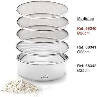 Lacor 4 Mesh Sieve Interchangeable 20 cm, Stainless Steel, Silver