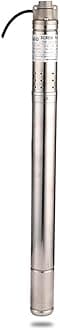 1/2HP Stainless Steel 2" OD Pipe Submersible Bore Pump 1/2 inch Outlet Water Pump 220-240V, 60Hz, Deep Well Pump Screw Submersible Water Pump for Industrial and Home Use