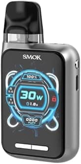 Novo GT Box Kit Silver Built-In 1700mAh Battery 5-30W Output Range Adjustable Airflow No Nicotine