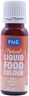 PME 100% Natural Food Colour Liquid - Orange (25ml)