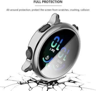 [3-Pack] Screen Protector & Case Compatible with Garmin Vivoactive 6, Soft TPU Plated Case All-Around Protective Screen Full Cover Bumper Compatible for Vivoactive 6 Smart Watch