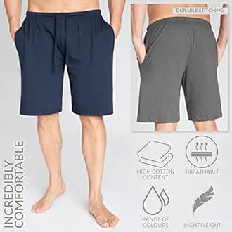 CityComfort Men's Pyjama Shorts Mens Pyjama Shorts