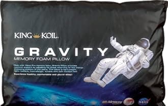 King Koil Memory Foam Ortho Pillows Gravity Memory Foam Pillow Soft Pillow for Sleeping, Neck Support, Back Support || White || 16 x 24 Inch || 1Pc