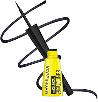 New York Colossal Bold Liner - Black, smudge-proof and water-proof Long-lasting eyeliner. Maybelline New York Colossal Bold and dark eyeliner is for everyday use | 3ml