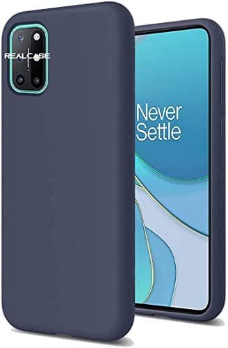 REALCASE OnePlus 8T Back Cover | Full Protective Liquid Silicone | Back Cover Case for Oneplus 8T (S-Blue)