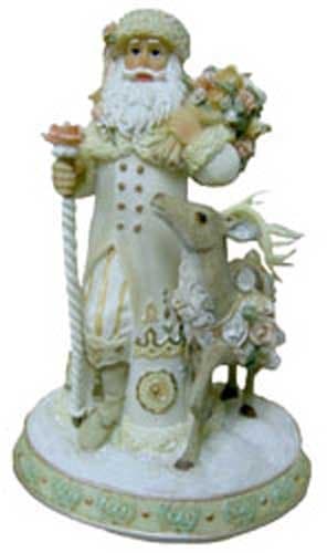 Victorian Santa Claus Decorations with Deer