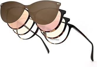 Magnetic Polarized Clip on Sunglasses for Men & Women UV Protection with Flip Up Anti Glare Fishing Glasses