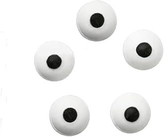 Wilton Edible Candy Eyeball Sprinkles, Small Edible Googly Eyes for Decorating Cupcakes, Cookies & Halloween Treats, Black and White, 0.88 oz