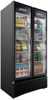 Imbera Prime 26 Cft Commercial Refrigerator Double Glass Door Display #G326