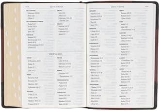 KJV Giant Print Full-Size Bible Two-Tone Brandy/Brown Full Grain Leather