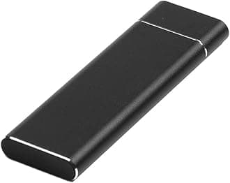 HELEMIY 1TB Type-C Mobile Solid State Drive Portable USB3.1 Interface SSD Shockproof Aluminum Alloy Solid State Drive Black