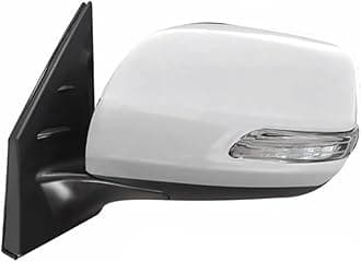 Passenger Side Mirror Fit for 2012-2016 Toyota Land Cruiser LC200 Side Mirror Replacement Side Mirror Assembly Rear View Mirror Accessories Turn Light,Electric Folding,Electric Adjustment,Heated