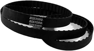BESTORQ 134-MXL-100 MXL Timing Belt, Rubber, 13.4" Outside Circumference, 1" Width, 0.080" Pitch, 168 Teeth