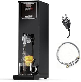 WantJoin Hot Water Dispenser Commercial - 35L(9.2 GAL)/Hour Automatic Water Boiler Step-Heating Electric Countertop Water Dispenser Temperature Control Max 212°F for Boba Tea Coffee Shop Office