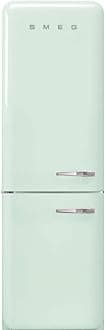 FAB32 Retro Refrigerator – 50s Style Fridge with Bottom Freezer, No-Frost, LED Display & Lighting, LifePlus Zone, Multi-Airflow – 12.2 cu ft – Pastel Green - Made in Italy