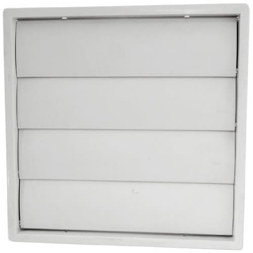 2 X 6" 150MM Extractor Fan Gravity Flappy Grille Grill External Wall Air Vent Ventilation White Plastic