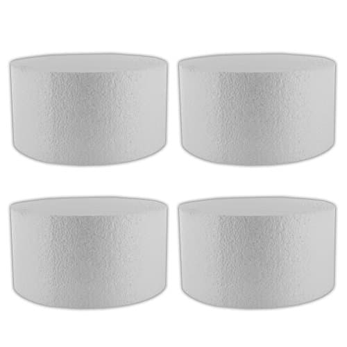 Cake Dummy Round, 8 x 4 Inches, 4 Count by GSA