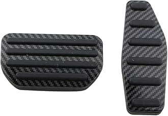 Performance Pedal Pads Cover Foot for Suzuki Swift Jimny, Gas Accelerator Brake Footrest Pedal Cover Non Slip Pedals,Black-Automatic