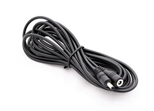 DC Extension Cable – Connector Size: 3.5 mm x 1.35 mm – length: 5m – black