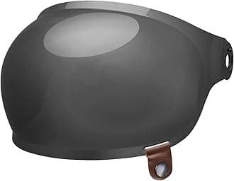 Bullitt Helmet Bubble Shield/Visor (Brown Tabs) Dark Smoke
