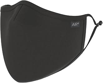 AIR+ Reusable Face Mask, Multi-Layer, Washable, Breathable, for Men & Women, Anti-fog for Glasses, Adjustable Ear Loops