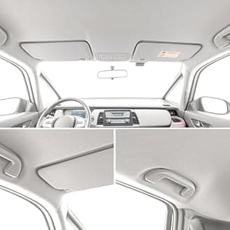 Suede Auto Headliner Fabric 36" L × 60" W with Foam Backing - Grey Interior Replacement Material for Car/Truck/SUV/RV Roof, Tube Packaging - Home Repair/DIY Headliner Material